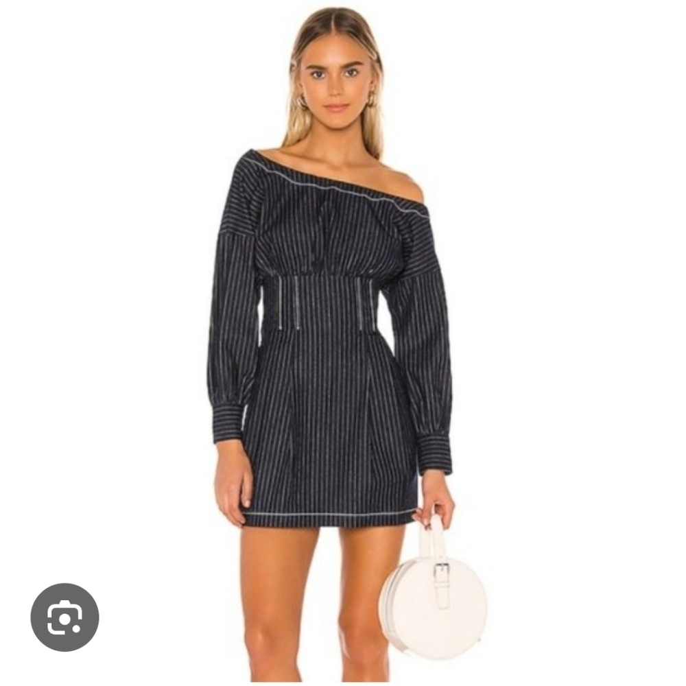 Lovers + Friends Frenchie mini denim dress size XS
